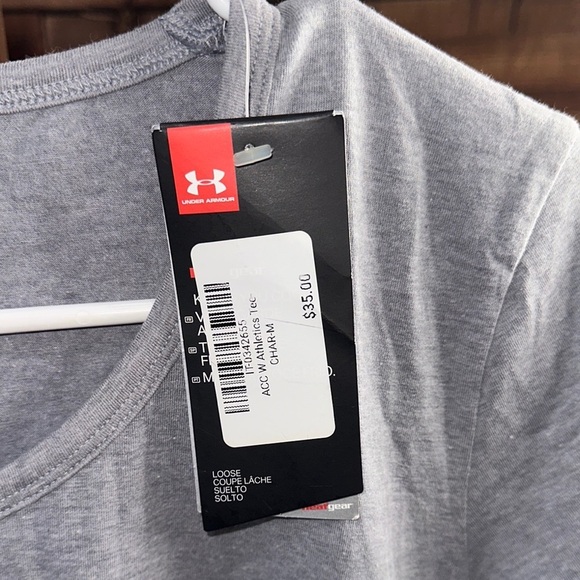 Under Armour Gray Blue Fitted Tee - Picture 4 of 4
